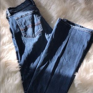 Blue bootcut jeans